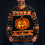 Pumpkin Ugly Sweater For Halloween 2026