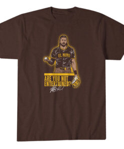San Diego Padres Fernando Tatis Jr. Are You Not Entertained Graphic Shirt for Baseball Fans