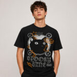 Spooky Scene 2026 Black Cat Halloween Graphic Shirt