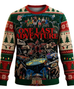 Stranger Things 5 One Last Adventure Ugly Christmas Sweater 2026 for Stranger Things Fans