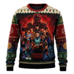 Stranger Things 5 The Last Fights All Characters Ugly Christmas Sweater 2026 for Stranger Things Fans