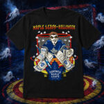 Toronto Maple Leafs x Danhausen Halloween Horror Goalie Graphic Shirt for Hockey and Wrestling Fans