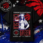 Toronto Raptors x WWE Chelsea Green Queen of the North Graphic Shirt for Wrestling and Basketball Fans