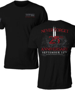 Unisex 9-11 25th Anniversary Memorial Graphic Shirt for Patriotic Americans