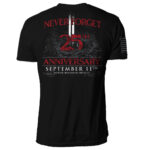 Unisex 9-11 25th Anniversary Memorial Graphic Shirt for Patriotic Americans