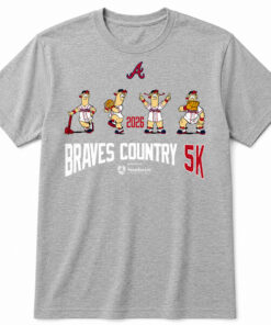 Unisex Atlanta Braves Country 5K 2026 Graphic Shirt for Baseball Fans