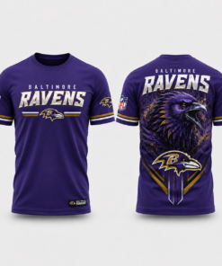Unisex Baltimore Ravens Raven Pride 2026 Graphic Shirt for Football Fans