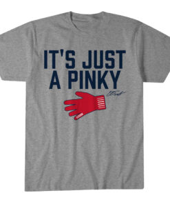Unisex Boston Red Sox Caleb Durbin It's Just A Pinky Graphic Shirt for Baseball Fans