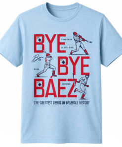 Unisex Bye Bye Báez The Greatest Debut In Baseball History Graphic Shirt for Baseball Fans