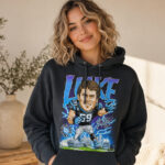 Unisex Carolina Panthers Luke Kuechly Number 59 Hall of Fame Class of 2026 Graphic Shirt for Football Fans