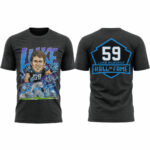 Unisex Carolina Panthers Luke Kuechly Number 59 Hall of Fame Class of 2026 Graphic Shirt for Football Fans