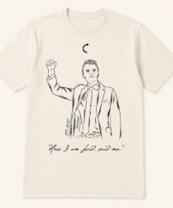 Unisex Charlie Kirk Here I Am Lord Send Me Graphic Shirt for Charlie Kirk Supporters