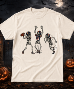 Unisex Chicago Bears Dancing Skeletons Halloween 2026 Graphic Shirt for Football Fans