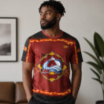 Unisex Colorado Avalanche Fourth Wing Night Book Night Series 2026 Graphic Shirt Version 2 for Hockey Fans