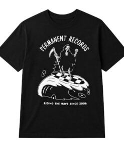 Unisex Conan O’Brien Grim Reaper Surfing Riding The Wave Since 2006 Graphic Shirt for Comedy Fans