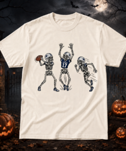 Unisex Dallas Cowboys Dancing Skeletons Halloween 2026 Graphic Shirt for Football Fans