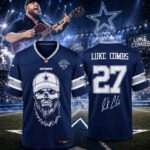 Unisex Dallas Cowboys x Luke Combs My Kinda Saturday Night Tour 2027 Football Jersey for Football and Country Music Fans