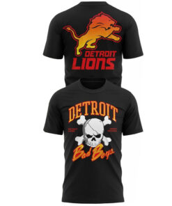Unisex Detroit Lions Bad Boys Skull 2026 Graphic Shirt for Football Fans