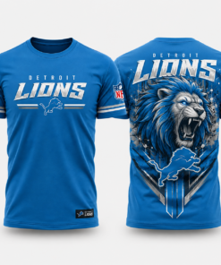 Unisex Detroit Lions Roaring Pride 2026 Graphic Shirt for Football Fans