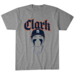 Unisex Detroit Tigers Max Clark Blank Face Graphic Shirt for Baseball Fans