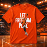 Unisex Enes Kanter Let Freedom Play Graphic Shirt for Basketball Fans