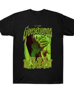 Unisex Goosebumps Stay Out Of The Basement Graphic Shirt for Horror Fans