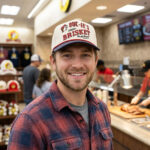 Unisex Greg Abbott Buc-ee’s Fresh Brisket On The Board Graphic Hat for Buc-ee’s Fans
