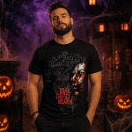Unisex Halloween Horror Nights 2026 Evil Dead Burn Logo Graphic Shirt for Horror Fans