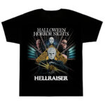 Unisex Halloween Horror Nights 2026 Hellraiser Key Art Graphic Shirt for Horror Fans