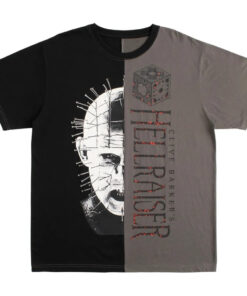 Unisex Halloween Horror Nights 2026 Hellraiser Split Fashion Graphic Shirt for Horror Fans