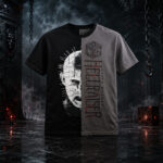 Unisex Halloween Horror Nights 2026 Hellraiser Split Fashion Graphic Shirt for Horror Fans