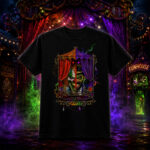 Unisex Halloween Horror Nights 2026 Jack the Clown and Dr. Oddfellow Graphic Shirt for Horror Fans