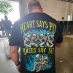 Unisex Heart Says Pit Knees Say Sit Graphic Shirt for Racing Fans