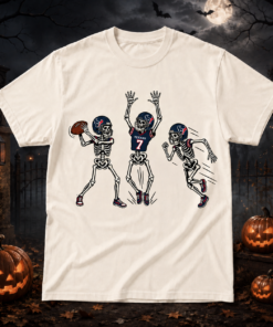 Unisex Houston Texans Dancing Skeletons Halloween 2026 Graphic Shirt for Football Fans