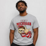 Unisex IShowSpeed Brutus Buckeye Hey Michigan Graphic Shirt for College Football Fans