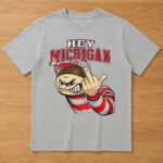 Unisex IShowSpeed Brutus Buckeye Hey Michigan Graphic Shirt for College Football Fans