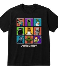 Unisex IShowSpeed Minecraft Hardcore Group Shot Box Up Graphic Shirt for Gaming Fans