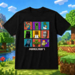 Unisex IShowSpeed Minecraft Hardcore Group Shot Box Up Graphic Shirt for Gaming Fans