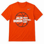 Unisex Jalen Brunson Youth Basketball Camp Graphic Shirt for Basketball Fans