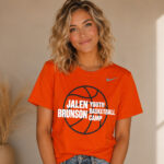 Unisex Jalen Brunson Youth Basketball Camp Graphic Shirt for Basketball Fans