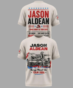 Unisex Jason Aldean Songs About Us Tour 2026 Graphic Shirt for Country Music Fans