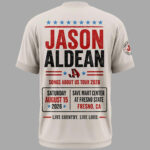 Unisex Jason Aldean Songs About Us Tour 2026 Graphic Shirt for Country Music Fans