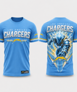 Unisex Los Angeles Chargers Bolt Pride 2026 Graphic Shirt for Football Fans