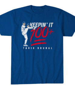Unisex Los Angeles Dodgers Tarik Skubal Keepin' It 100+ Los Angeles Graphic Shirt for Baseball Fans