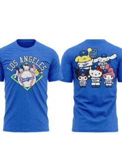 Unisex Los Angeles Dodgers x Hello Kitty and Friends Night 2026 Graphic Shirt for Baseball Fans