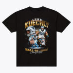 Unisex Luke Kuechly Carolina Panthers Hall of Fame Class of 2026 Collage Graphic Shirt for Football Fans