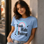 Unisex Minnesota Lynx Coach Cheryl Reeve Trans Kids Belong Graphic Shirt for Basketball Fans