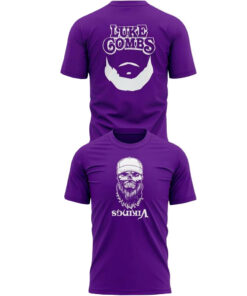 Unisex Minnesota Vikings x Luke Combs 2026 Skull Beard Graphic Shirt for Football and Country Music Fans