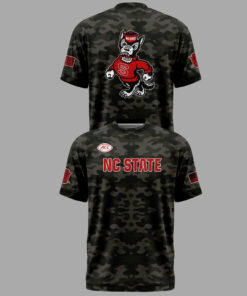 Unisex NC State Wolfpack 2026 Wolfpack Warriors Camo Graphic Shirt for College Sports Fans