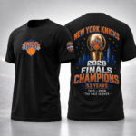 Unisex New York Knicks 2026 Finals Champions 53 Years The Wait Is Over Graphic Shirt for Basketball Fans